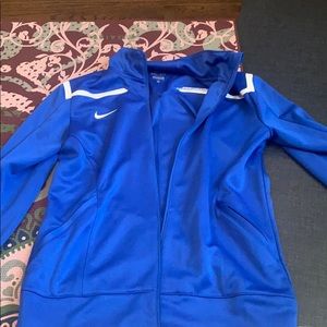 Nike royal blue new dri fit zip up